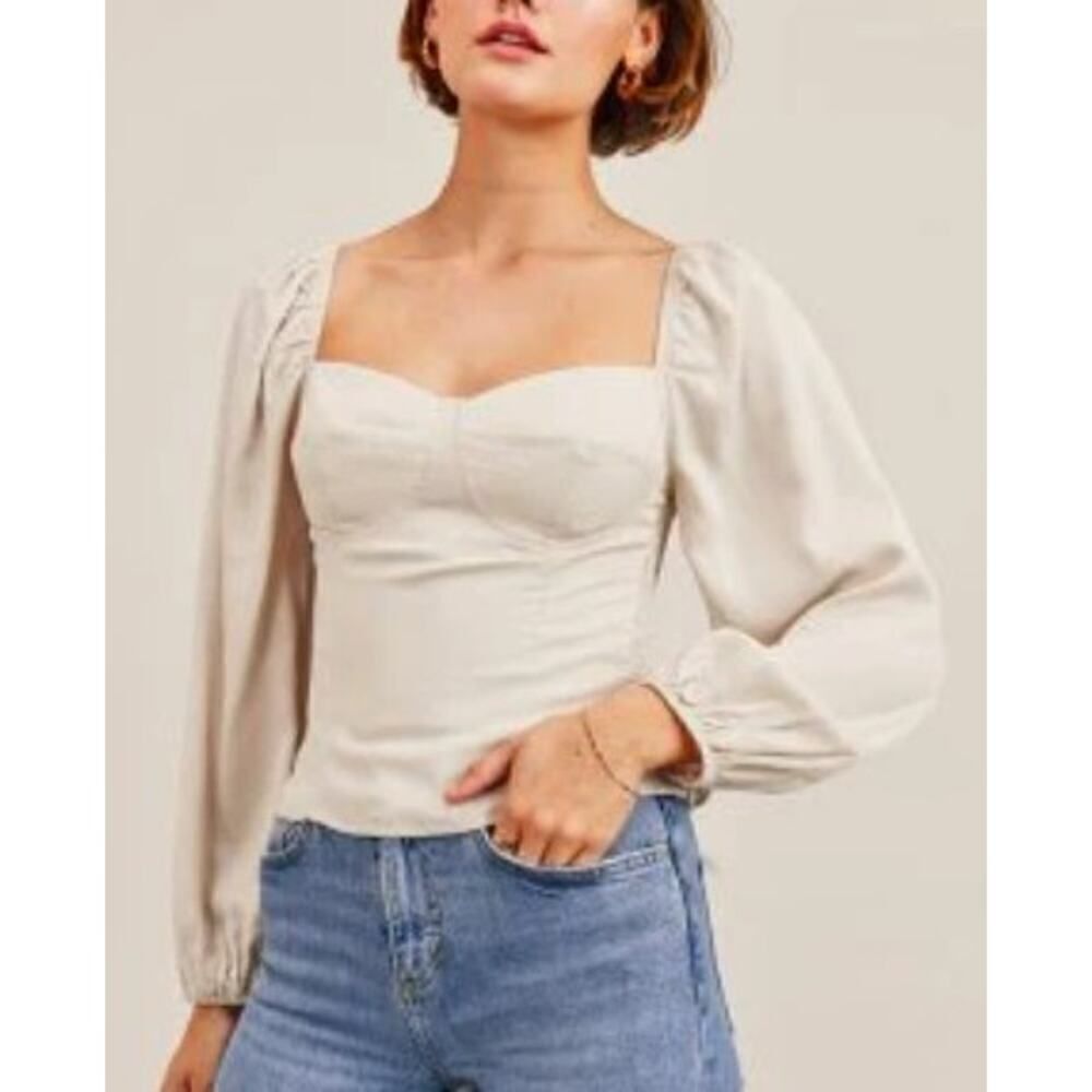 RESET Abby Top in Oat NWT Sz. S
